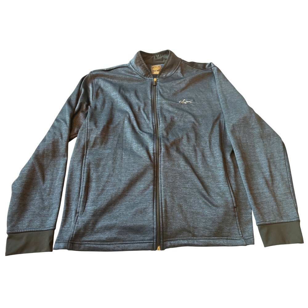 Greg Norman for Tasso Elba HydroTech Full Zip Jacket Mens L Blue Outdoor Gorp